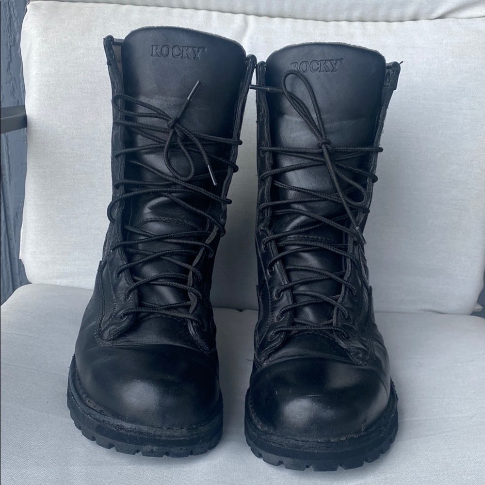 Rocky Black Combat Boots